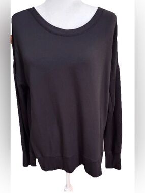 Active Life Black Long Sleeve Crewneck Sweatshirt Women’s Large